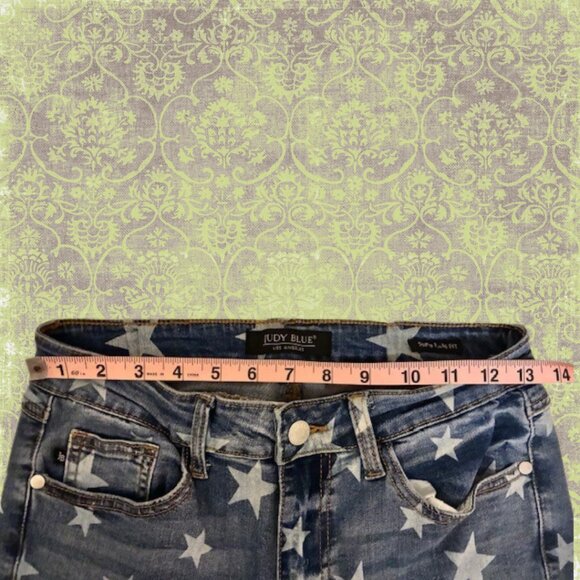 Judy Blue Women's Star Bellbottoms Wide Leg Jeans Size 29 - Picture 7 of 11